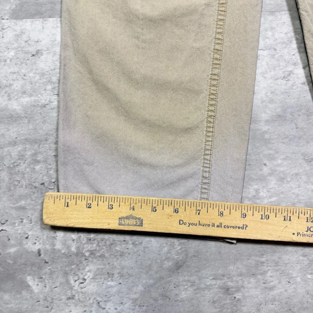 Vintage Banana Republic Safari Travel Fatigue Pants Khaki Tan Cotton 33x32